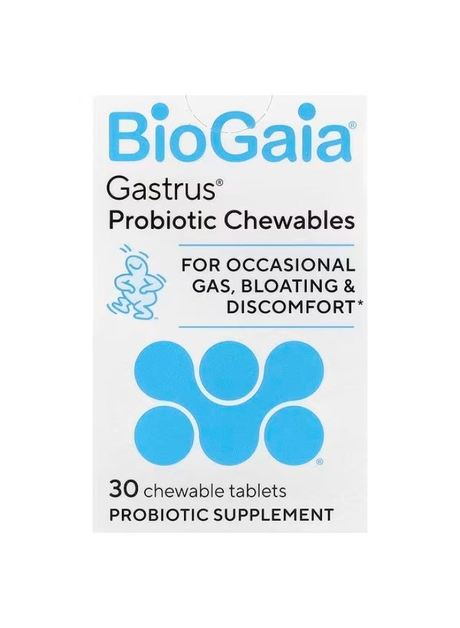 BioGaia, Gastrus® Probiotic Chewables, 30 Chewable Tablets
